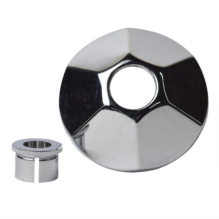 Thrifco Plumbing Shallow Lincoln Flange Includes Split Escutcheon Nut 4400930